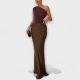 Ariana | Rochie maxi cu un umăr