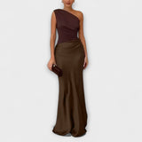 Ariana | Rochie maxi cu un umăr