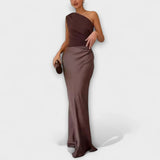 Madalena | Rochie maxi cu o singură umăr