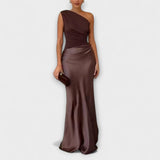 Madalena | Rochie maxi cu o singură umăr