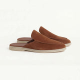 Mule din velur bordeaux
