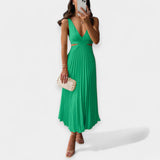 Adriana | Rochie maxi plisată