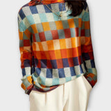 Erika | Pulover cu model patchwork