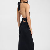 Lerata | rochie elegantă lungă cu guler tip halter