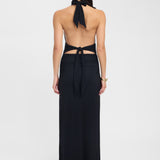 Lerata | rochie elegantă lungă cu guler tip halter