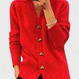 Sirje | Cardigan elegant tricotat cu nasturi