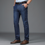 Claes | Pantaloni din Denim Elastic pentru Bărbați cu Croială Clasică