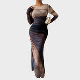 Amélia | Rochie maxi cu mâneci lungi
