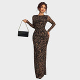 Amélia | Rochie maxi cu mâneci lungi