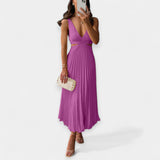 Adriana | Rochie maxi plisată