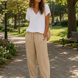 Maja | Pantaloni din in lejeri