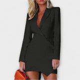 Gabriela | Rochie Blazer Elegantă cu Decolteu Adânc