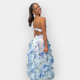 Emilia | Rochie maxi cu volane