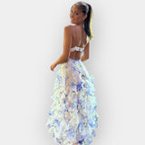 Emilia | Rochie maxi cu volane