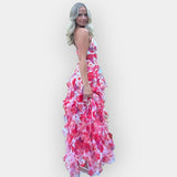 Emilia | Rochie maxi cu volane