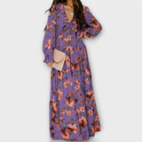 Irina | Rochie maxi cu imprimeu Lillelise