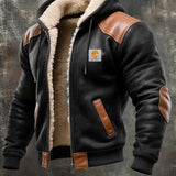 Antti | JACKET DIN PIELĂ VINTAGE CU CAPUȚ