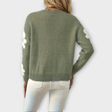 Silke | Pulover cu model floral delicat