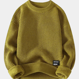 Didrik | PULOVER DIN TRICOT PREMIUM CU STRUCTURĂ DE FOND DE ALBINĂ