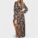 Irina | Rochie maxi cu imprimeu Lillelise