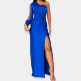 Carolina | Rochie de seară cu un umăr și fante