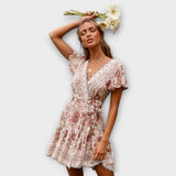Adélia | Rochie boho scurtă