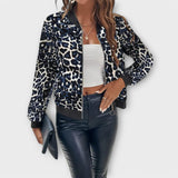 Raquel | Jachetă Elegantă cu Model Leopard