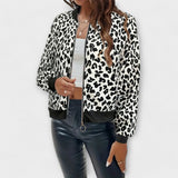 Raquel | Jachetă Elegantă cu Model Leopard