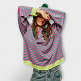 Maarja | Pulover oversized cu dungi