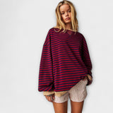 Maarja | Pulover oversized cu dungi