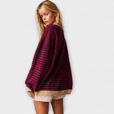 Maarja | Pulover oversized cu dungi