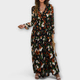Irina | Rochie maxi cu imprimeu Lillelise
