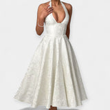 Maya | Rochie midi cu spatele deschis și corset