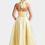Joana | Rochie midi cu spate deschis și corset