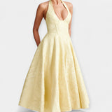 Maya | Rochie midi cu spatele deschis și corset