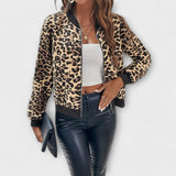 Raquel | Jachetă Elegantă cu Model Leopard