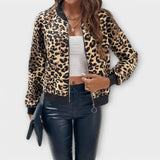Raquel | Jachetă Elegantă cu Model Leopard