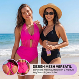 Sabine | Bikini cu Control al Abdomenului 2-in-1 cu Talie Înaltă