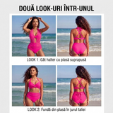 Sabine | Bikini cu Control al Abdomenului 2-in-1 cu Talie Înaltă