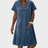 Julia | Rochie din denim moale