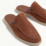 Mule din velur bordeaux