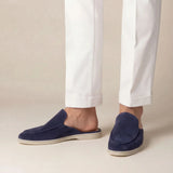 Mule Yacht din Suede Albastru Marin
