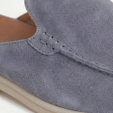 Mule Yacht din Suede Albastru Baby