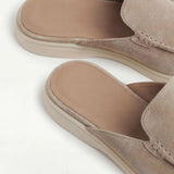Mule Yacht din Suede Bej