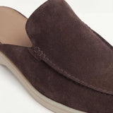 Mule de Yacht din Suede Brauner