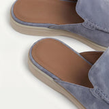 Mule Yacht din Suede Albastru Baby