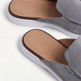 Mule de Yacht din Suede Gri