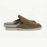 Mule Yacht din Nubuc Verde Oliv
