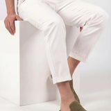 Mule Yacht din Nubuc Verde Oliv