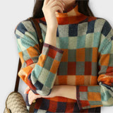 Erika | Pulover cu model patchwork